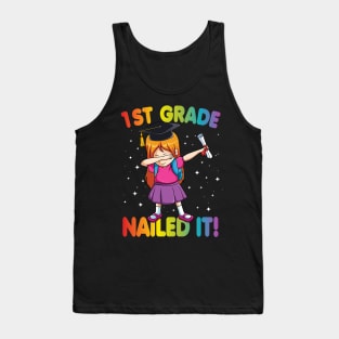 First Grade Nailed It Class Of 2020 Graduation Gift Tank Top